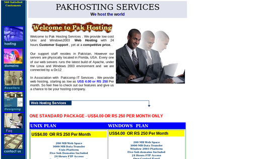 Pak Hosting Services