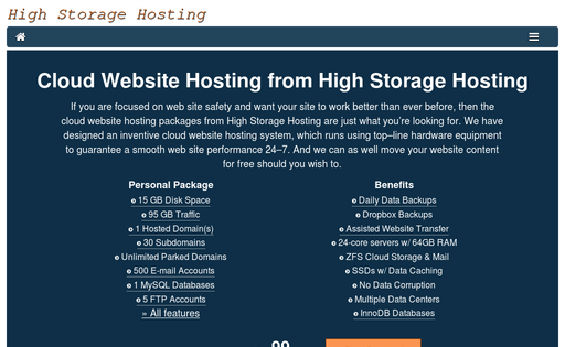 High Storage Hosting