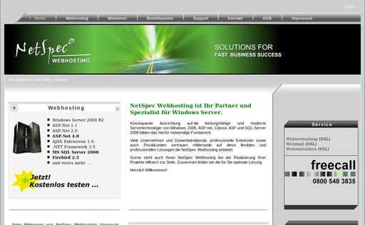 NetSpec Webhosting