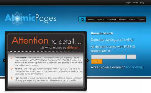 AtomicPages Hosting