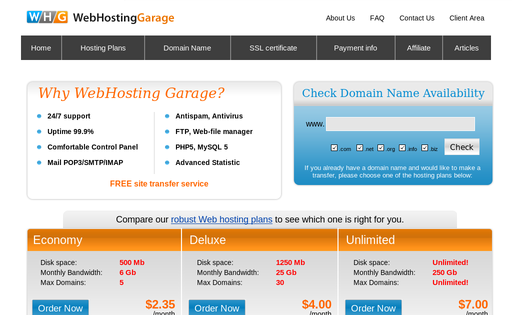 Webhosting Garage