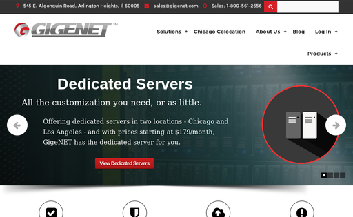 GigeNET at Web Hosting Search
