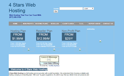 4 Stars Web Hosting