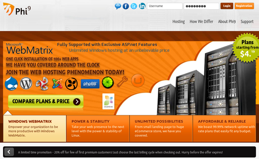 Phi 9 Web Hosting