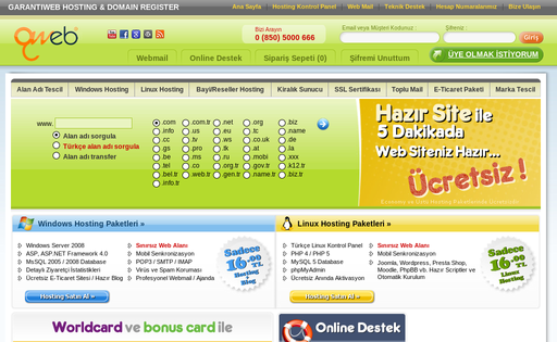 GarantiWeb Hosting
