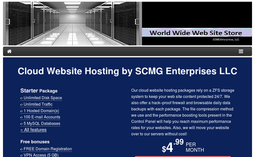 World Wide Web Site Store