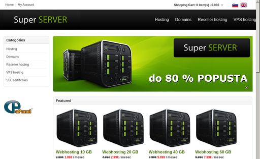 Spletno gostovanje, Super Server