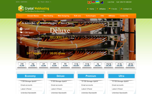 Crystal Webhosting