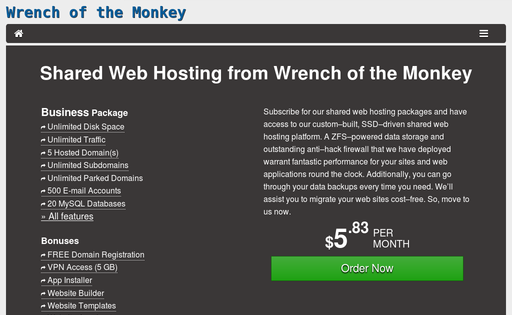 SSDD Hosting