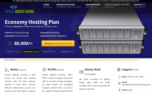 Crystal Website Hosting