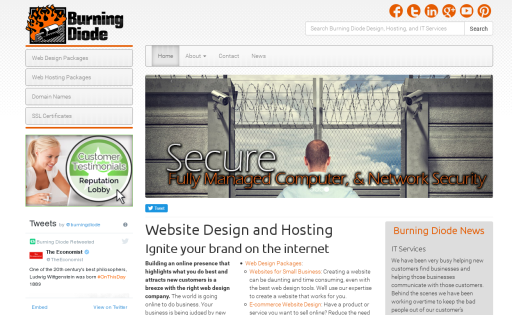 Burning Diode Hosting and Design