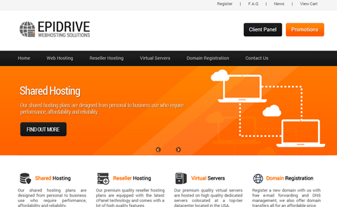 Epidrive Webhosting Solutions