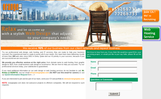 Orange Web Design