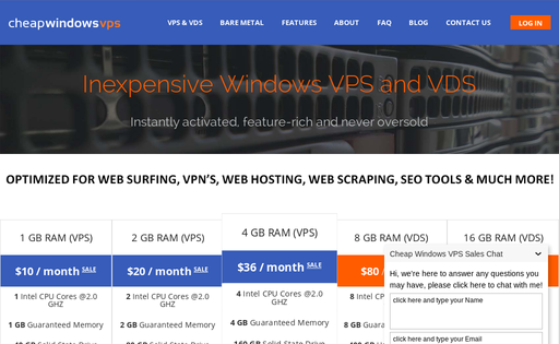 Cheap Windows VPS