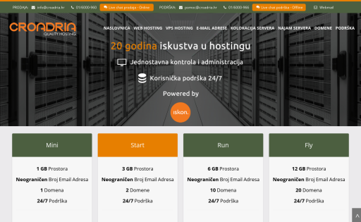 Croadria hosting