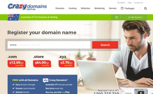 Crazy Domains AU