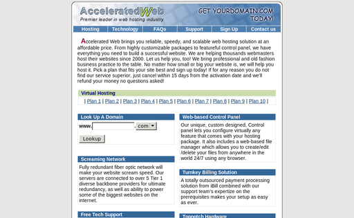 Accelerated Web Tech