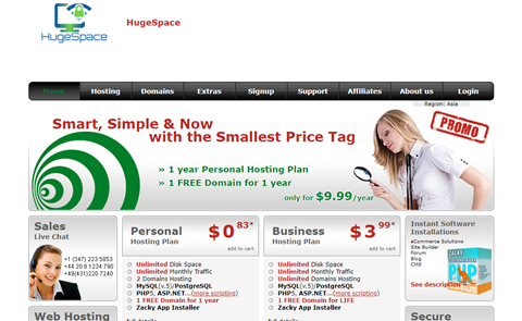 HugeSpace Hosting