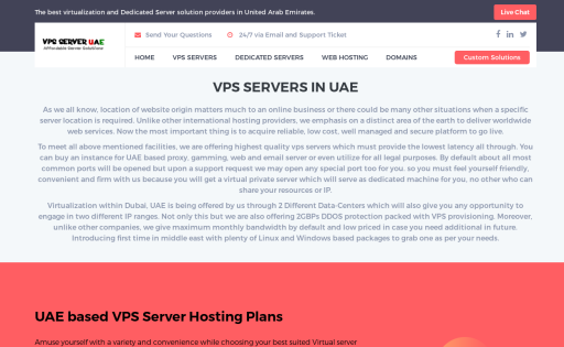 VPS SERVER UAE
