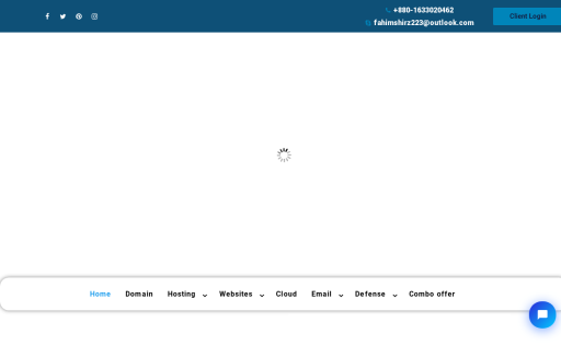 Blue hosting server