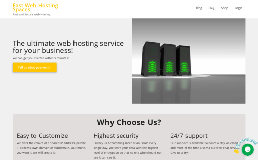 Fast Web Hosting Spaces