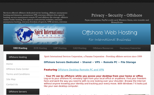 Spirit Offshore Hosting
