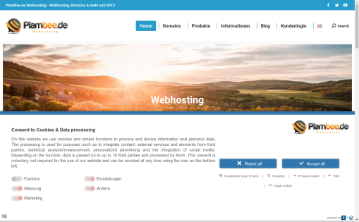 Plambee.de Webhosting