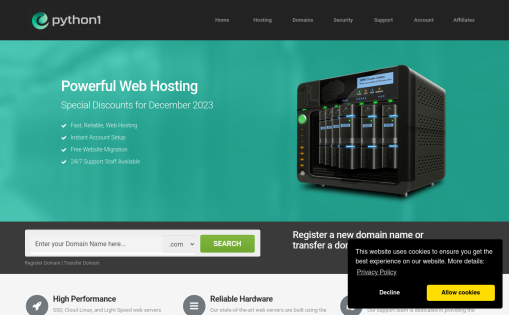 Python1 Web Hosting