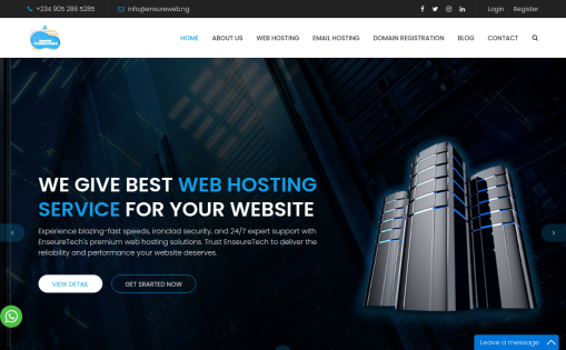 EnsureTech Web Hosting