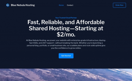 Blue Nebula Hosting