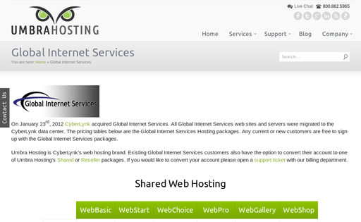 Global Internet Services
