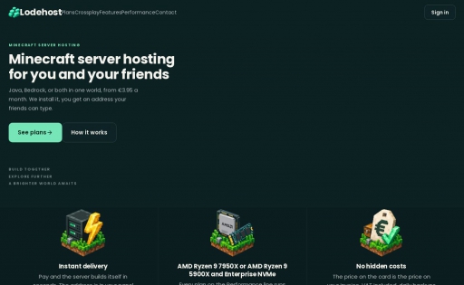 Lodehost Minecrafthosting