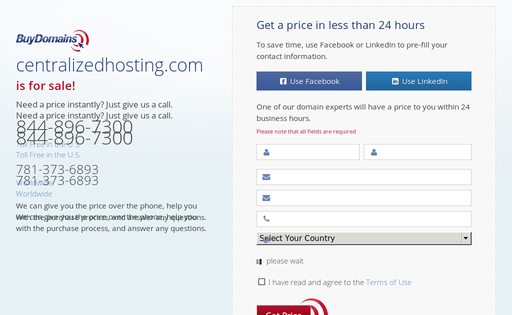 Centralized Hosting