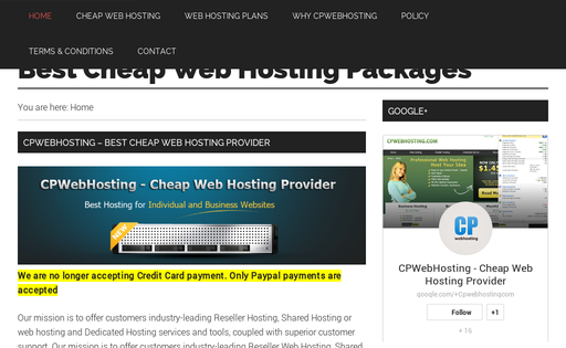 Cpwebhosting
