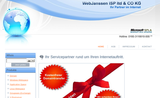 WebJanssen ISP ltd