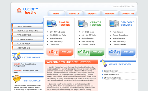 Lucidity Hosting
