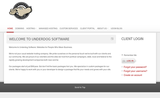 Underdog Hosting