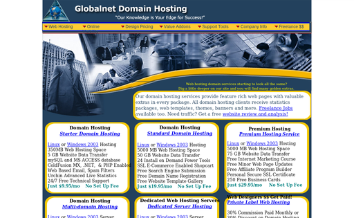 Globalnet Domain Hosting Service