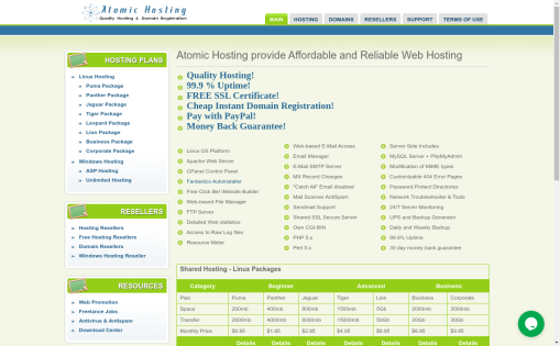 Atomic Hosting At Web Hosting Search Images, Photos, Reviews