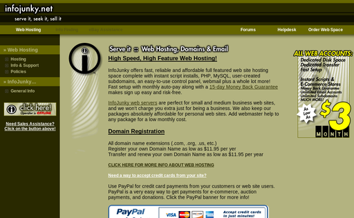 InfoJunky Web Hosting