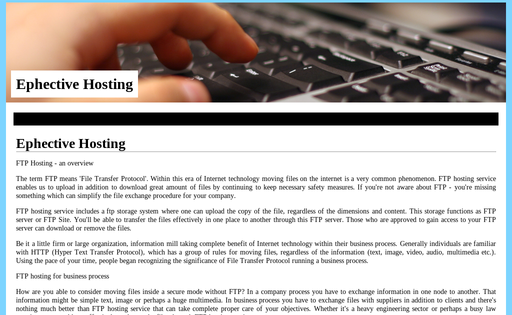 EPhective Hosting